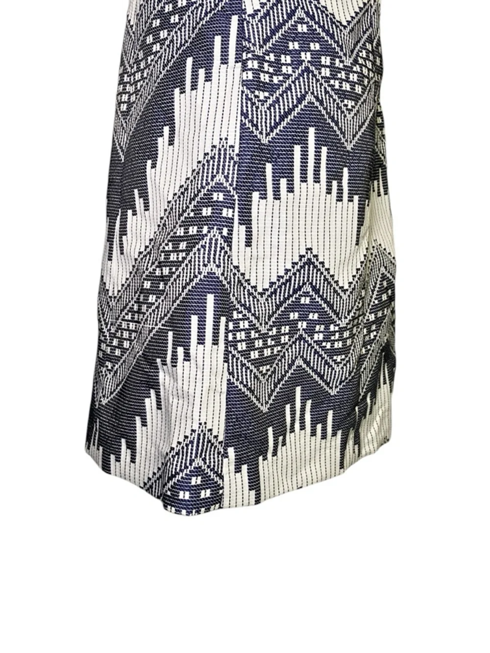 Hutch Navy Blue & White
Geometric Button-Front Mini Dress - Picture 6 of 16